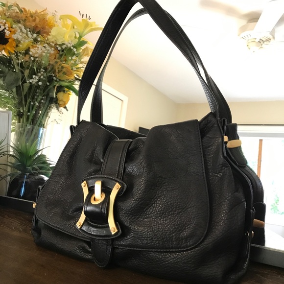 b. makowsky Handbags - B. Makowsky Black Leather Shoulder Bag